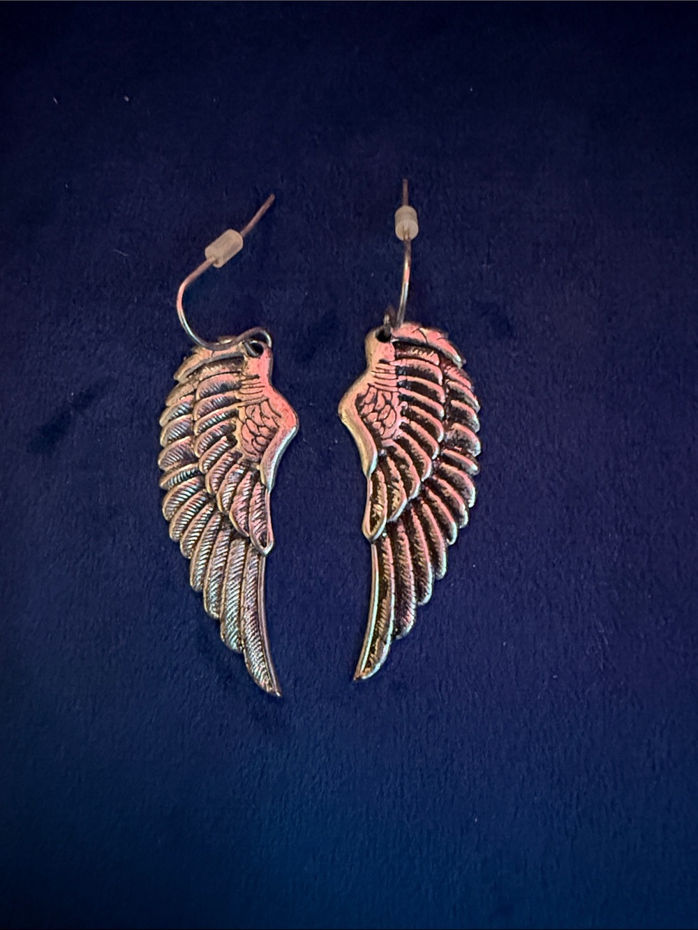 Silver Angel Wing Dangle Earrings - Women Jewelry